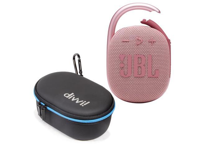 JBL Clip 4 Bluetooth Speaker and divvi Case Kit - Pink