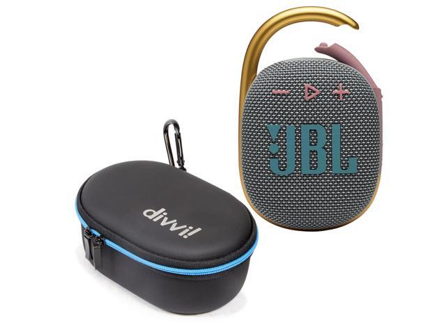 JBL Clip 4 Bluetooth Speaker and divvi Case Kit - Gray