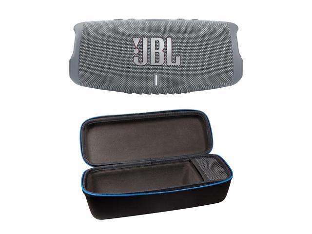 JBL Charge 5 Gray Bluetooth Speaker & divvi Hardshell Case Kit