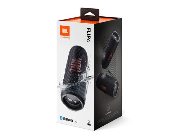 JBL Flip 6 Black Portable Bluetooth Speaker and Divvi Case Kit