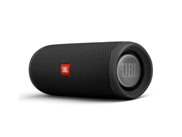 JBL Flip 5 Black Portable Bluetooth Speaker w/divvi! Hardshell Case
