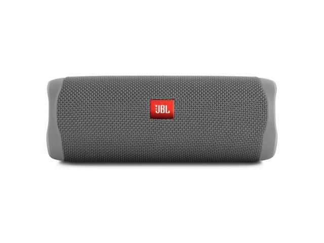 JBL Flip 5 Gray Portable Bluetooth Speaker w/divvi! Hardshell Case
