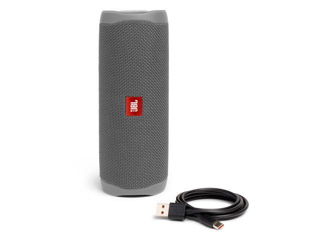 JBL Flip 5 Gray Portable Bluetooth Speaker w/divvi! Hardshell Case