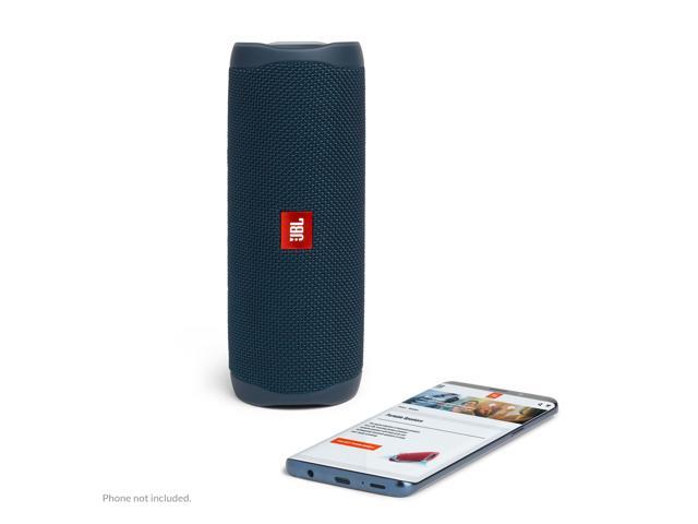 JBL Flip 5 Blue Portable Bluetooth Speaker w/divvi! Hardshell Case