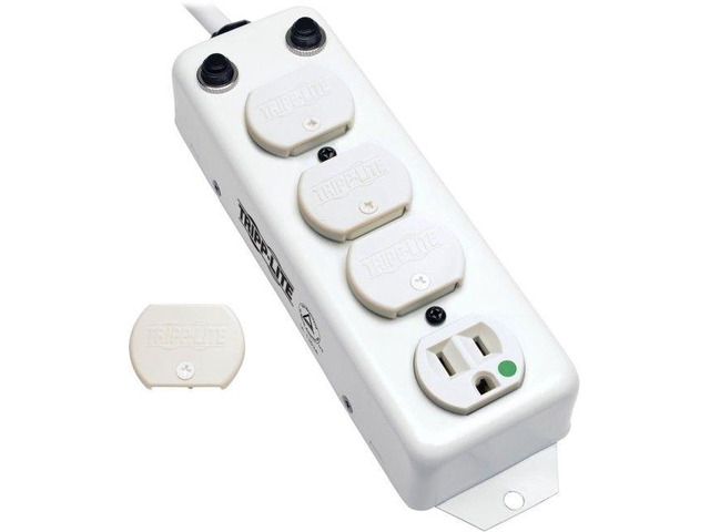 Tripp Lite Power Strip Medical Hospital Grade UL1363A 4 Outlet 15A 7ft Cord