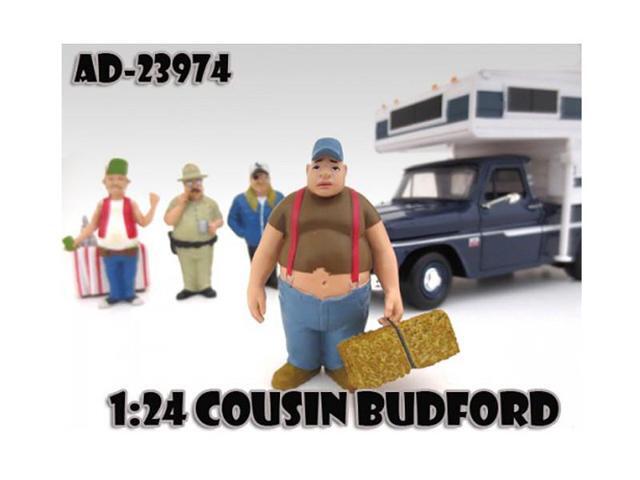Cousin Budford 'Trailer Park' Figurine For 1:24 Diecast Model Cars By American Diorama 23974