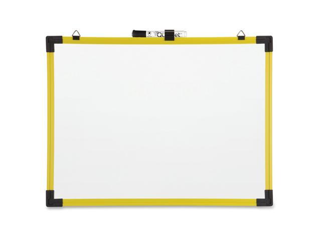 QUARTET 724124 Dry Erase Board, Steel, 9 in, 12 in, Plastic Frame, White, Gloss