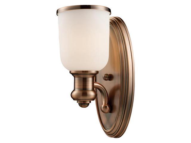 Photos - Chandelier / Lamp Brooksdale 1-Light Sconce In Antique Copper - LED Offering Up To 800 Lumen