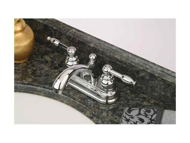Kingston Brass KB2601KL Two Handle 4 in. Centerset Lavatory Faucet with Retail Pop-up