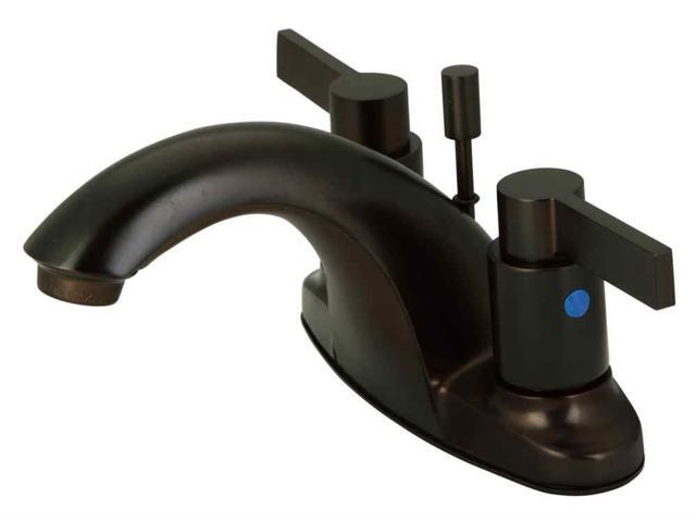 Kingston Brass KB8645NDL Two Handle 4 in. Centerset Lavatory Faucet with Brass Pop-up