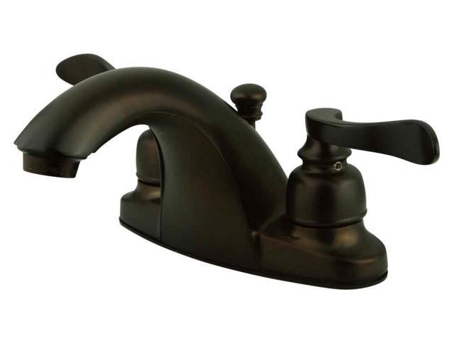 Kingston Brass KB8645NFL Two Handle 4 in. Centerset Lavatory Faucet with Retail Pop-up
