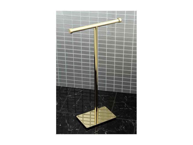 Kingston Brass CC8102 Claremont Freestanding Toilet Paper Stand, Polished Brass