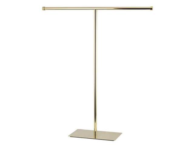 Kingston Brass CC8202 Claremont T-Shape Towel Rack, Polished Brass