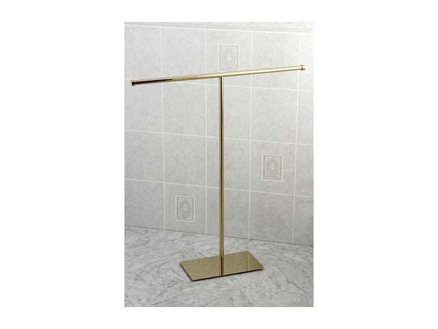 Kingston Brass CC8202 Claremont T-Shape Towel Rack, Polished Brass