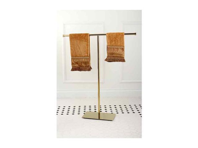 Kingston Brass CC8202 Claremont T-Shape Towel Rack, Polished Brass