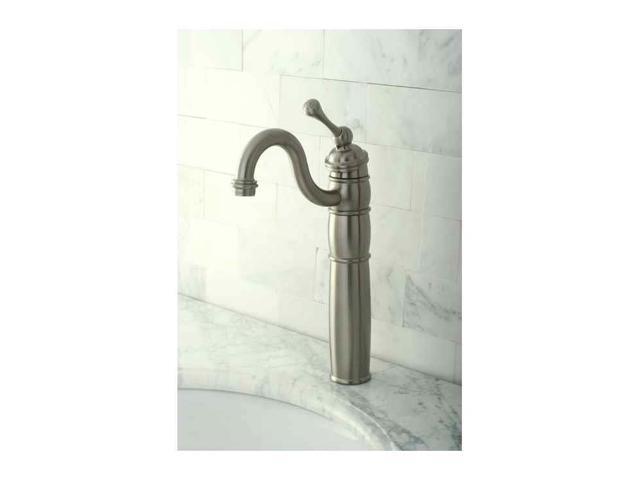 Kingston Brass KB1428BL Single Handle Vessel Sink Faucet with Optional Cover Plate