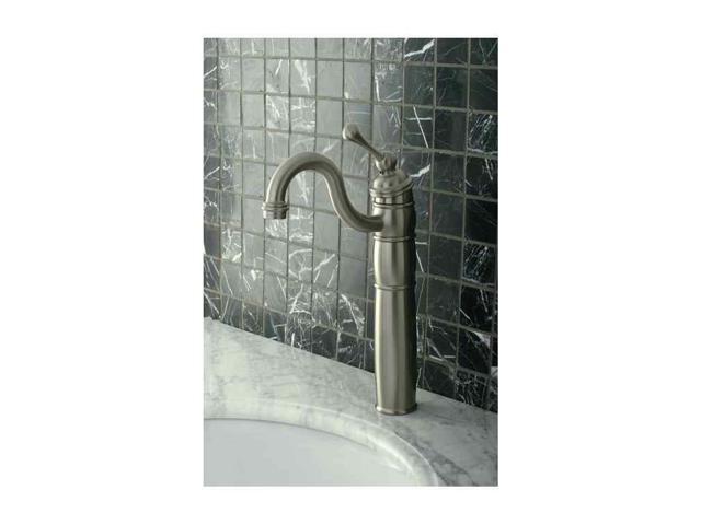 Kingston Brass KB1428BL Single Handle Vessel Sink Faucet with Optional Cover Plate