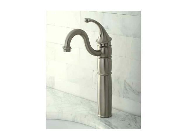 Photos - Other sanitary accessories Kingston Brass GEORGIAN VESSEL SINK FAUCET WITHOUT DRAIN-Satin Nickel Finish KB1428GL 
