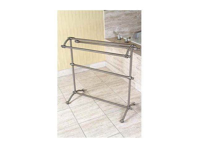 Kingston Brass SCC2298 Pedestal Towel Rack, Satin Nickel