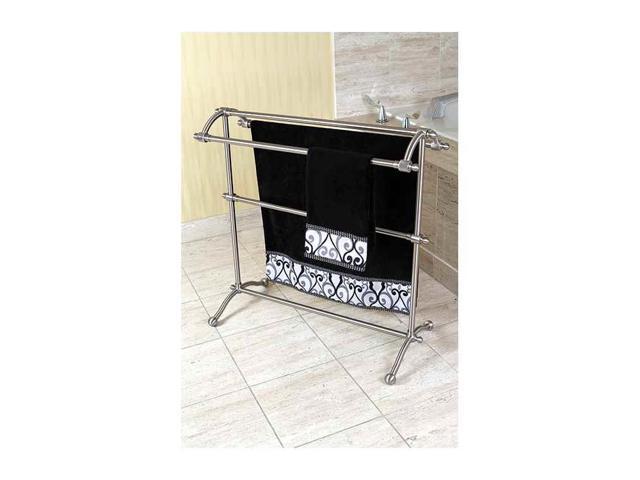 Kingston Brass SCC2298 Pedestal Towel Rack, Satin Nickel