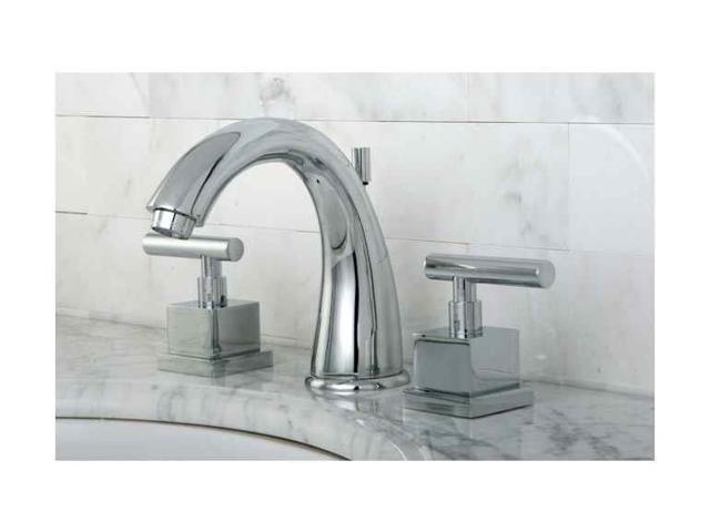 Photos - Other sanitary accessories Kingston Brass CLAREMONT 8 WIDE SPREAD LAV FCT W/BRS POP-UP-Chrome Finish KS2961CQL 