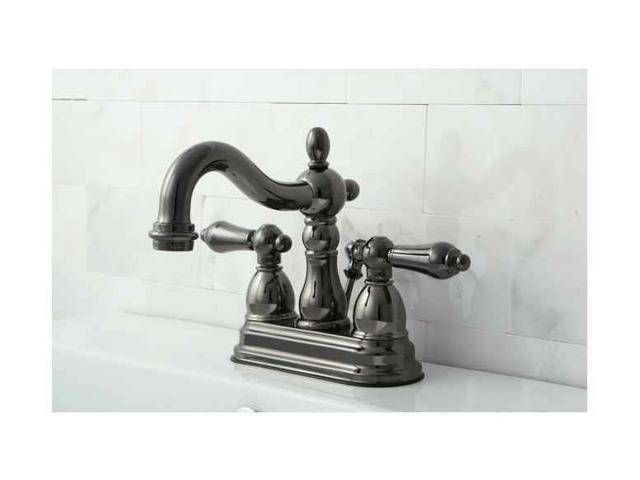 Photos - Other sanitary accessories Kingston Brass NB1600AL Water Onyx 4 inch centerset lavatory faucet with A 