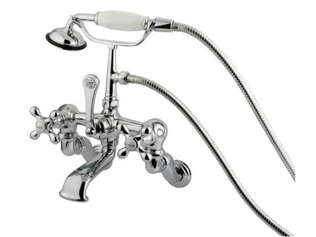 Kingston Brass Cc464T1 Clawfoot Tub Filler With Hand Shower - Polished Chrome Finish
