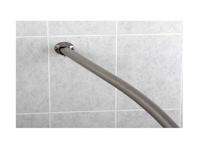 Kingston Brass Adjustable Hotel Curved Shower RodSn
