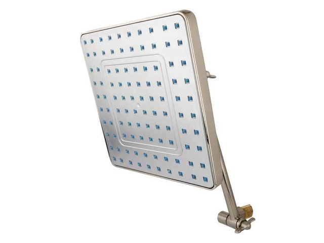 Kingston Brass Kx4648K8 Full Spray Square Rain Shower And 10 Inch Adjustable Shower Arm - Satin Nickel Finish