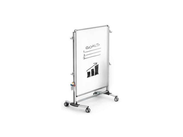 Ghent NEX224MMP Nexus Partition Whiteboard - 48' x 60' - White Surface, Satin Aluminum Frame