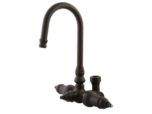 Kingston Brass ABT200-5 Goose Neck Faucet with Back Outlet & Diverter