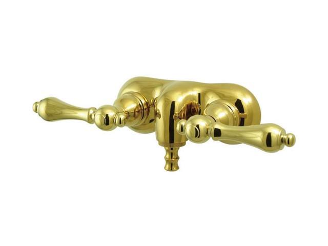 Kingston Brass Cc41T2 Wall Mount Clawfoot Tub Filler - Polished Brass Finish
