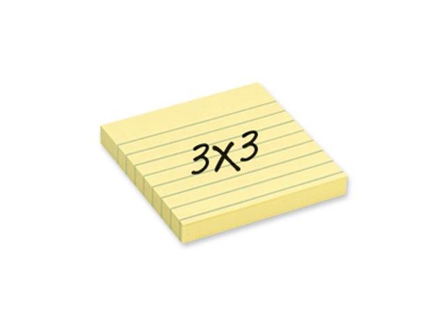 3M Post-it Notes Lined 3'x3' 100 Sheets/PD 12/PK Yellow 630SS