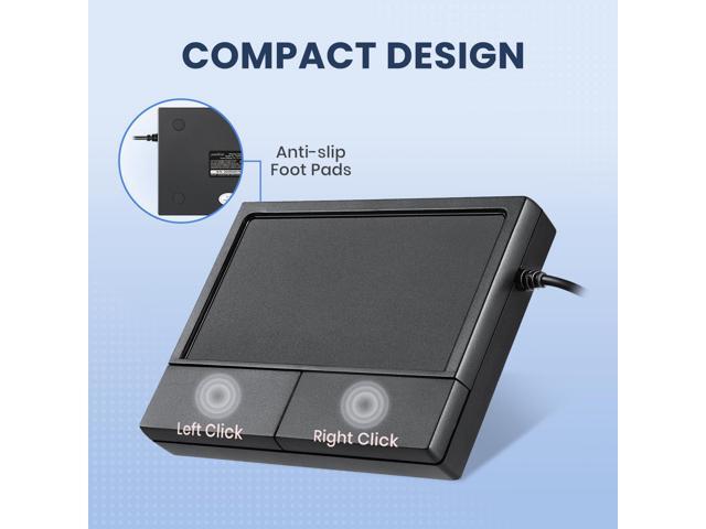 Perixx PERIPAD-504 Wired USB Multigesture Touchpad Large Tracking Surface Left & Right Buttons