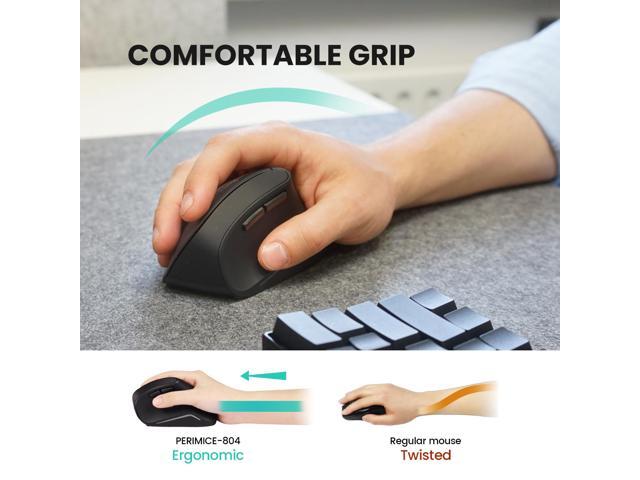 Perixx PERIMICE-804 Bluetooth Ergonomic Vertical Optical Mouse 800/1200/1600 DPI 6 Buttons Design