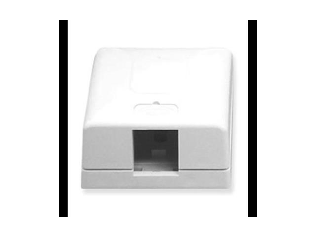 SURFACE MOUNT BOX- ELITE- 1-PORT- WHITE