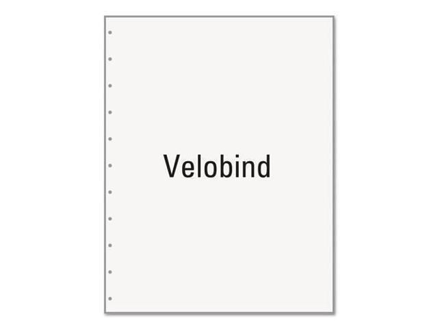 8-1/2'' x 11' Laser Cut Sheet, 20# White Stock, 11 Hole Velobind Punch (Carton of 2500)