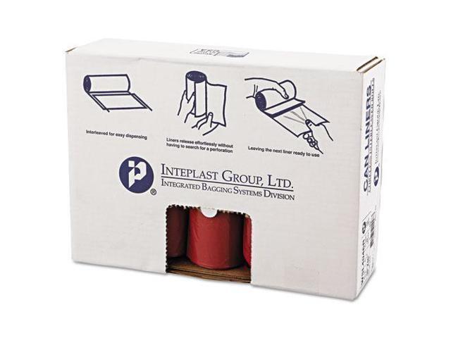 Inteplast Group SL4046R Low-Density Can Liner, 40 x 46, 45gal, 1.3mil, Red, 20/Roll, 5 Rolls/Carton, 1 Carton