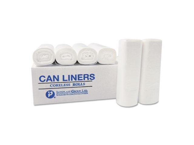 Inteplast Group EC202206N High-Density Can Liner, 20 x 22, 7-Gallon, 6 Micron, Clear, 50/Roll, 40 Rolls/Carton, 1 Carton