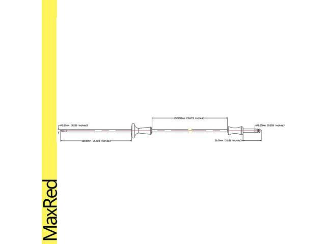 Maxred WB20T10025 Meat Probe Thermometer Gauge Thermistor for GE (General Electric), Hotpoint, Kenmore, RCA Electric/Gas Range, Built-In Wall Oven,...