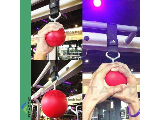 Fitactic Rock Climbing Solid Training Cannonball Bomb Power Pull up Ball Hold Grips for Straps for Finger, Forearm, Biceps, Back Muscles