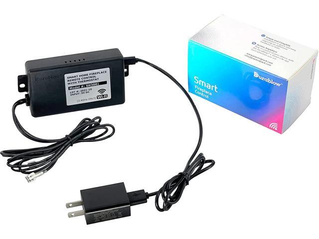 Durablow SH3001 Gas Fire Fireplace Remote Control Kit (On/Off, Smart Functions (Wifi, Plastic Case))