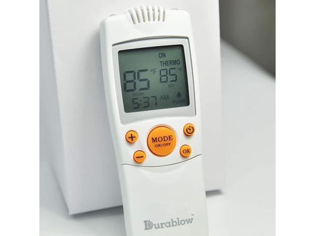 Durablow TR1003 Gas Fire Fireplace On/Off Remote Control Kit + Thermostat and Timer (On/Off + Timer + Thermostat)