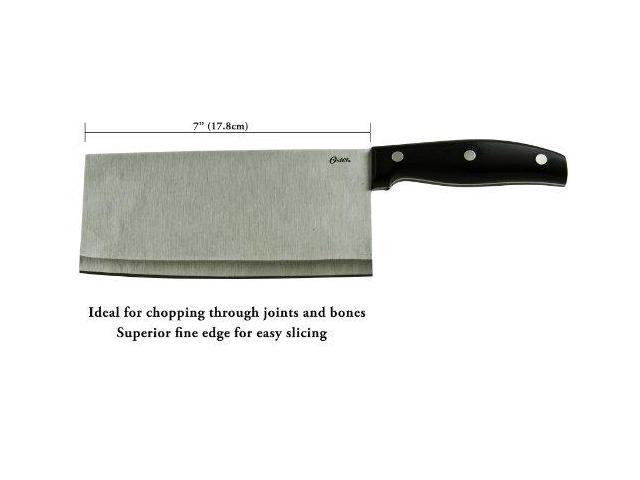 Photos - Kitchen Knife Oster Granger 7' Stainless Steel Cleaver - Meat/Vegetable Cleaver 83666.01 