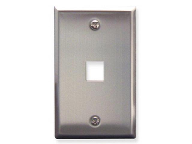 ICC FACE-1-SS IC107SF1SS- 1Port Face - Stainless Steel