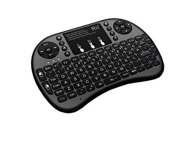 Rii i8+ Mini Bluetooth Keyboard with Touchpad & QWERTY Keyboard, Backlit Portable Wireless Keyboard for Smartphones...
