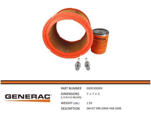 Generac 5665 Scheduled Maintenance Kit for 20 kW Air-Cooled Standby Generators