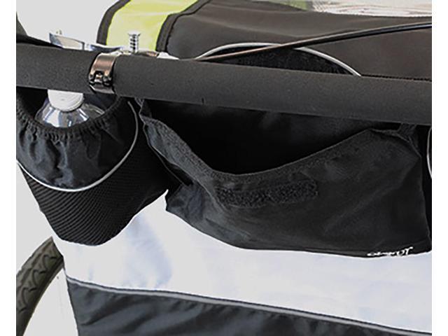 Clevr Bike Trailer Storage Cup Holder Bag Black