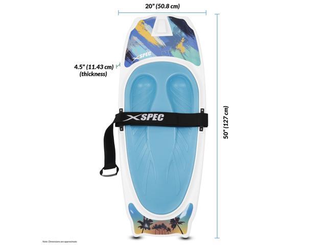 Xspec Kneeboard with Hook for Knee Surfing Boating Waterboarding, White