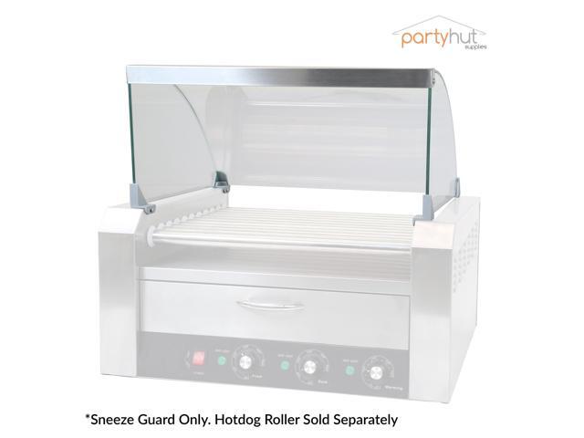 PartyHut Hotdog Roller Sneeze Guard for 11 Roller Commercial Machine Clear Cover
